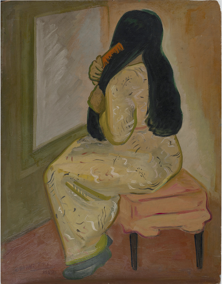 Cuadro Pirucha Peinandose